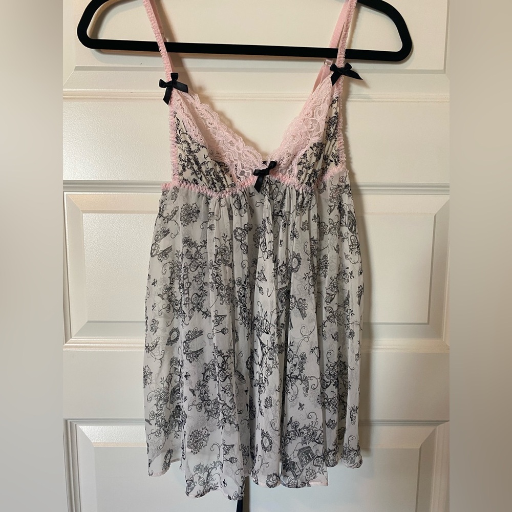 VS Pink & Black Babydoll - Picture 1 of 5